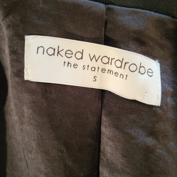 Naked Wardrobe Cropped Tuxedo Rhinestone Trim Jacket - Picture 8 of 8